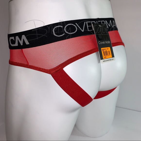 Cover Male Mesh Jockstrap - Red (M) - Picture 4 of 6